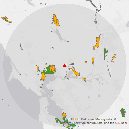 small map of wildlife areas